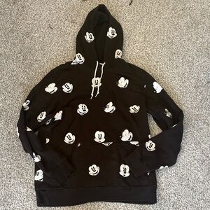 Disney Black Hoodie with Mickey Mouse Design